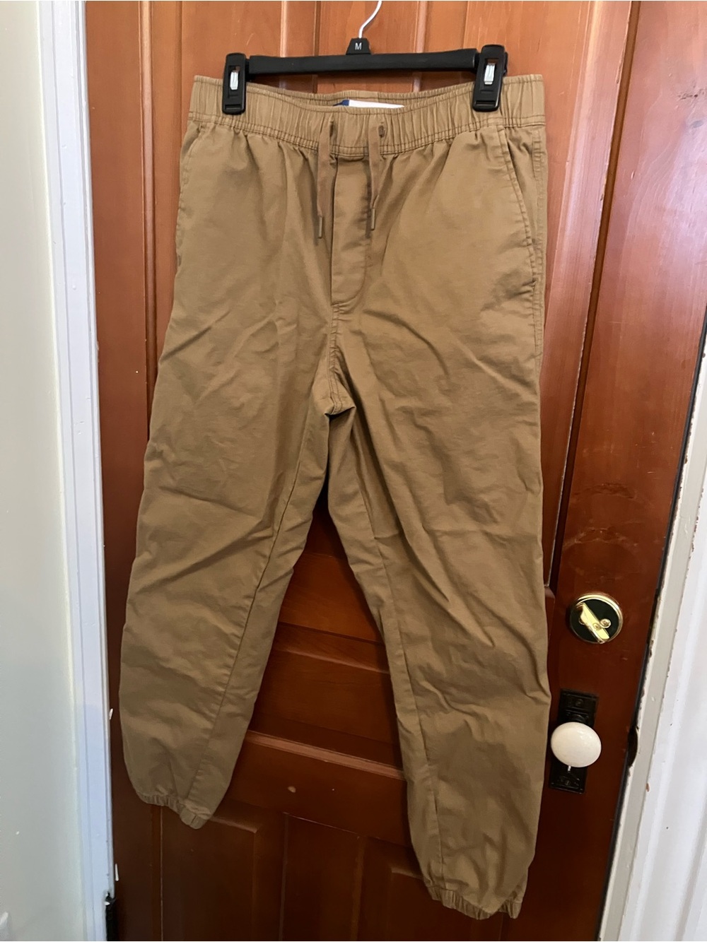Old Navy Tan Twill Jogger Pants with Drawstring - NWOT